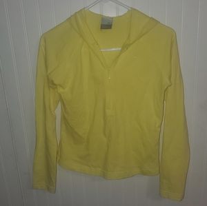 Ladies Nike yellow thin hoodie